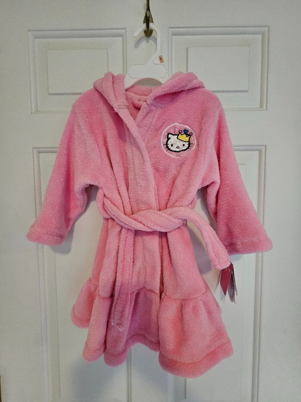 NWT Vintage Hello Kitty Princess Pink Bathrobe Girls Size 2 Macy's Rare